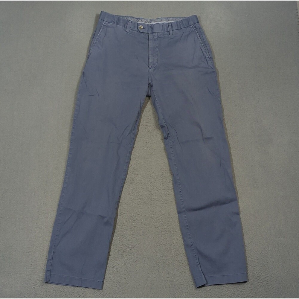 Peter Millar Collection Stretch Cotton Twill Pants Men's 33 Fits 31x30 Blue